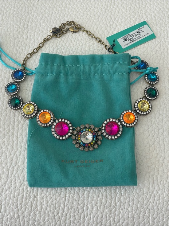 Kurt Geiger Jewelry - Kurt Geiger London Multicolor Crystal Statement Necklace NWT $298